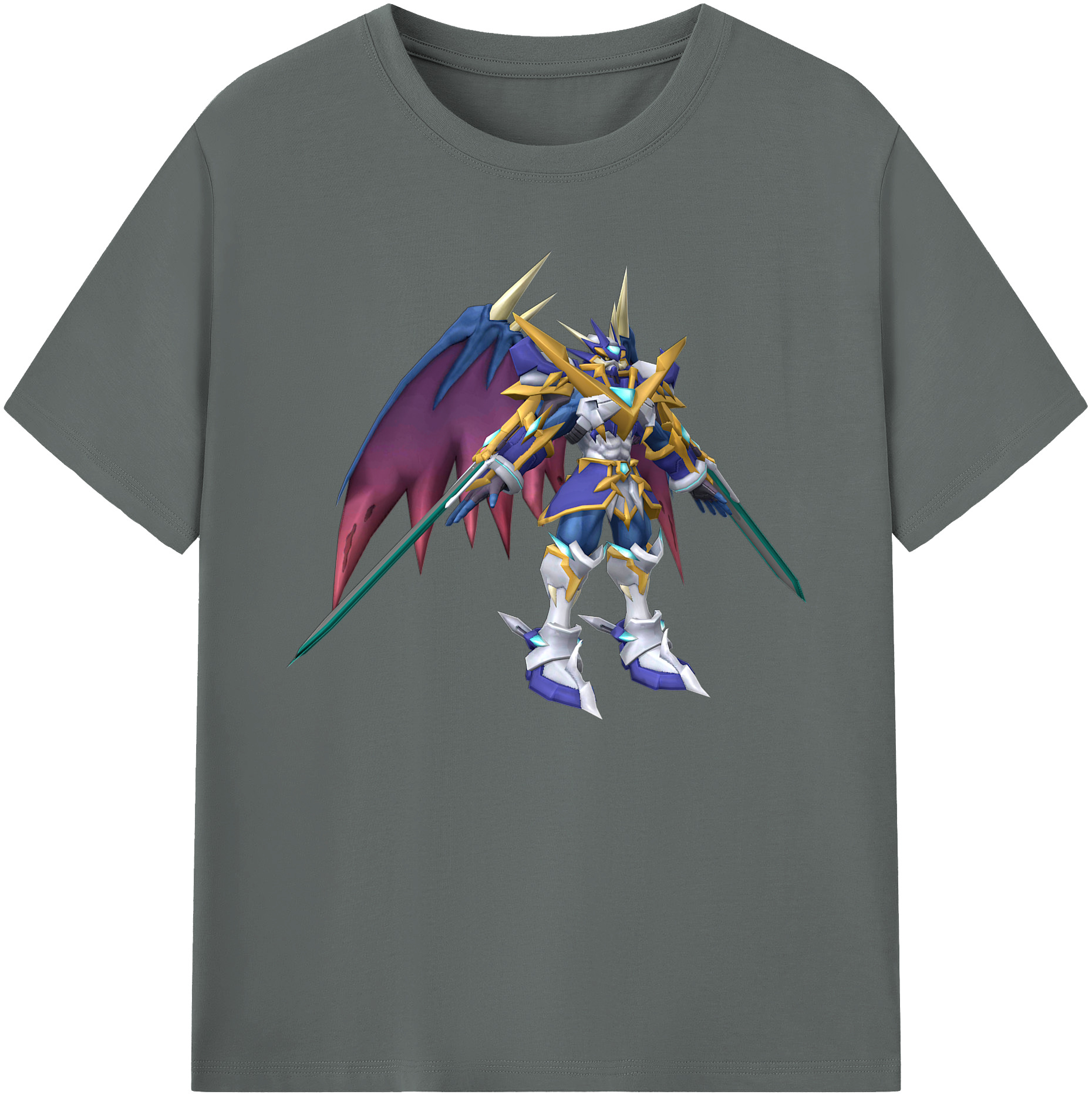 （画像用） Digimon デジタルモンスター/デジモン 綿100％ メンズ半袖Tシャツ｜肌触りやわらか＆通気性